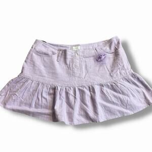 Deadstock Charlotte Russe Purple Fairy Mini Skirt Size 9 NWT